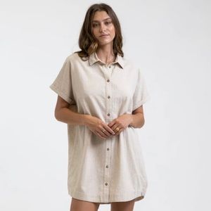 Rhythm Classic Linen T Shirt Dress